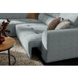 ECKSOFA in Struktur Grau  205/284 cm  - Schwarz/Grau, Design, Kunststoff/Textil (205/284cm) - Xora
