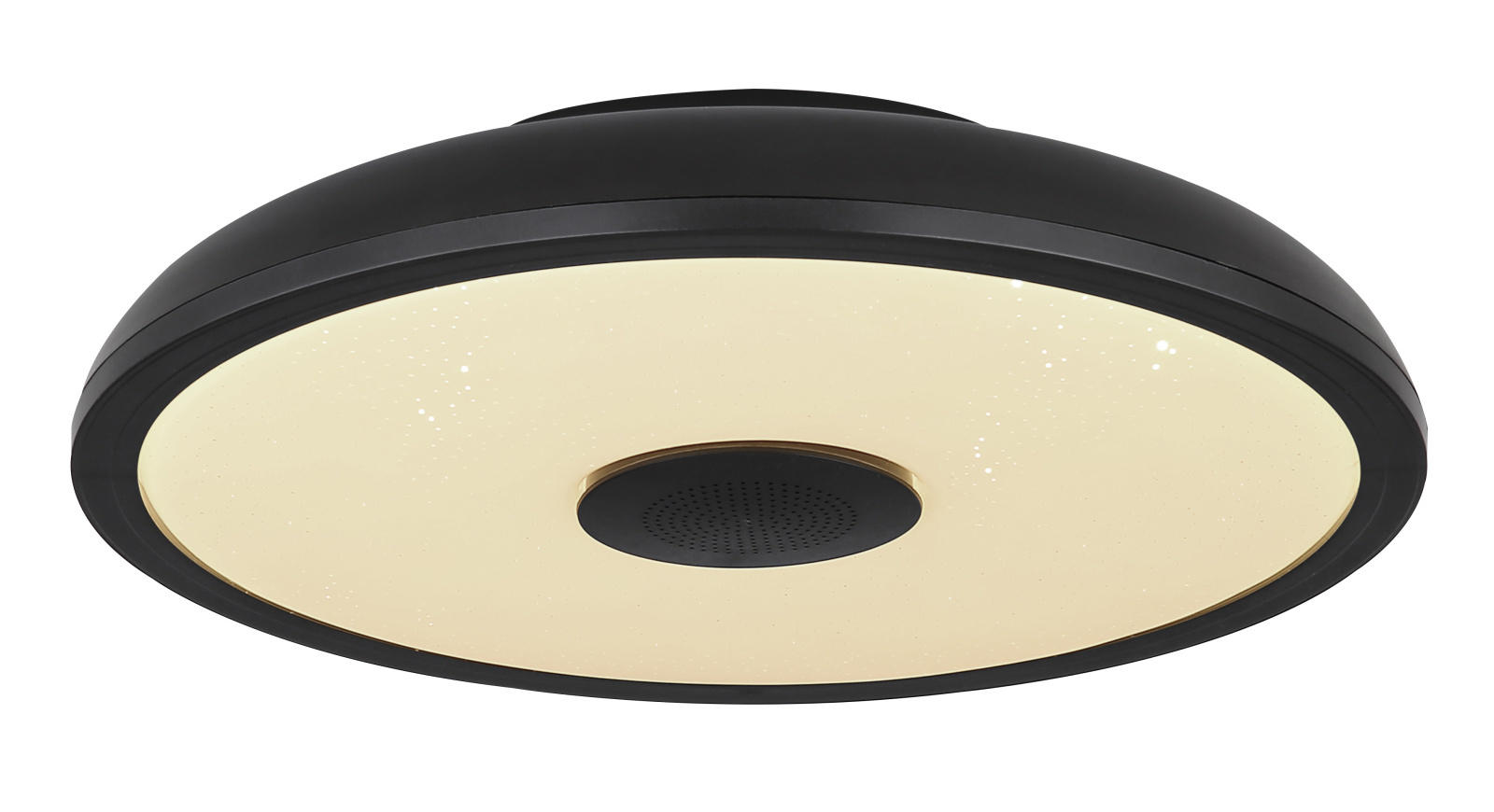PLAFONIERĂ CU LED - opal/negru, Design, plastic (28/5,5cm)