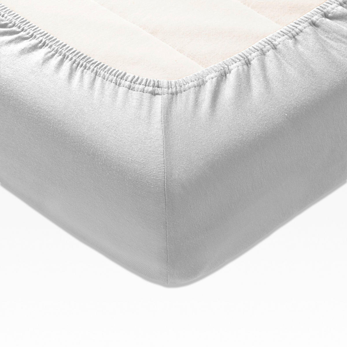 SPANNLEINTUCH 140-160/200 cm Jersey  - Hellgrau, Basics, Textil (140-160/200cm) - Joop! Living
