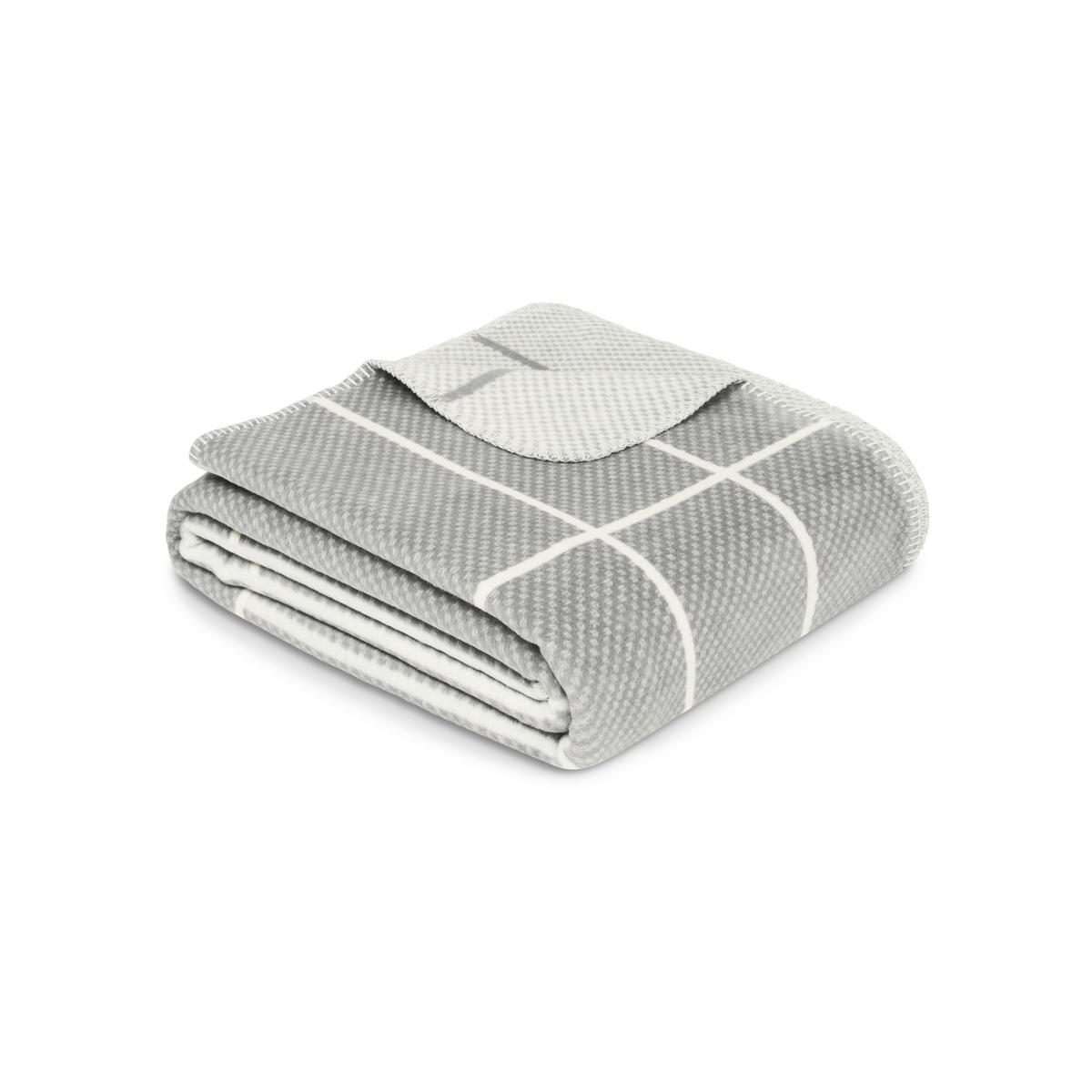 DECKE 150/200 cm  - Hellgrau/Grauweiß, Basics, Textil (150/200cm) - Ibena