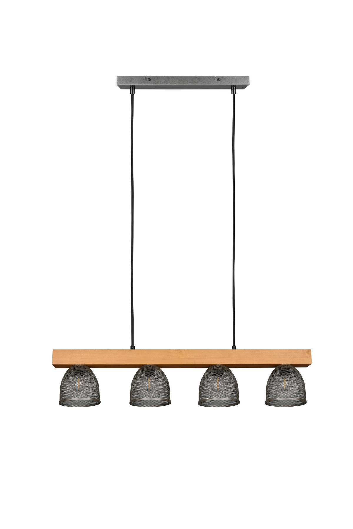 LUSTER   75/150/12 cm     - boja nikla, Prirodno, drvo/metal (75/150/12cm)