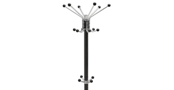 KLEIDERSTÄNDER in Schwarz 37/172/37 cm - Schwarz, Basics, Kunststoff/Stein (37/172/37cm) - Carryhome