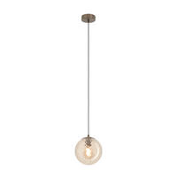 HÄNGELEUCHTE Kastav 20/110 cm  - Braun/Bronzefarben, Design, Glas/Metall (20/110cm) - Novel