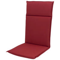 PODLOŽKA NA ŽIDLI, 119/48/5 cm - vínově červená, textil (119/48/5cm) - Ambia Garden