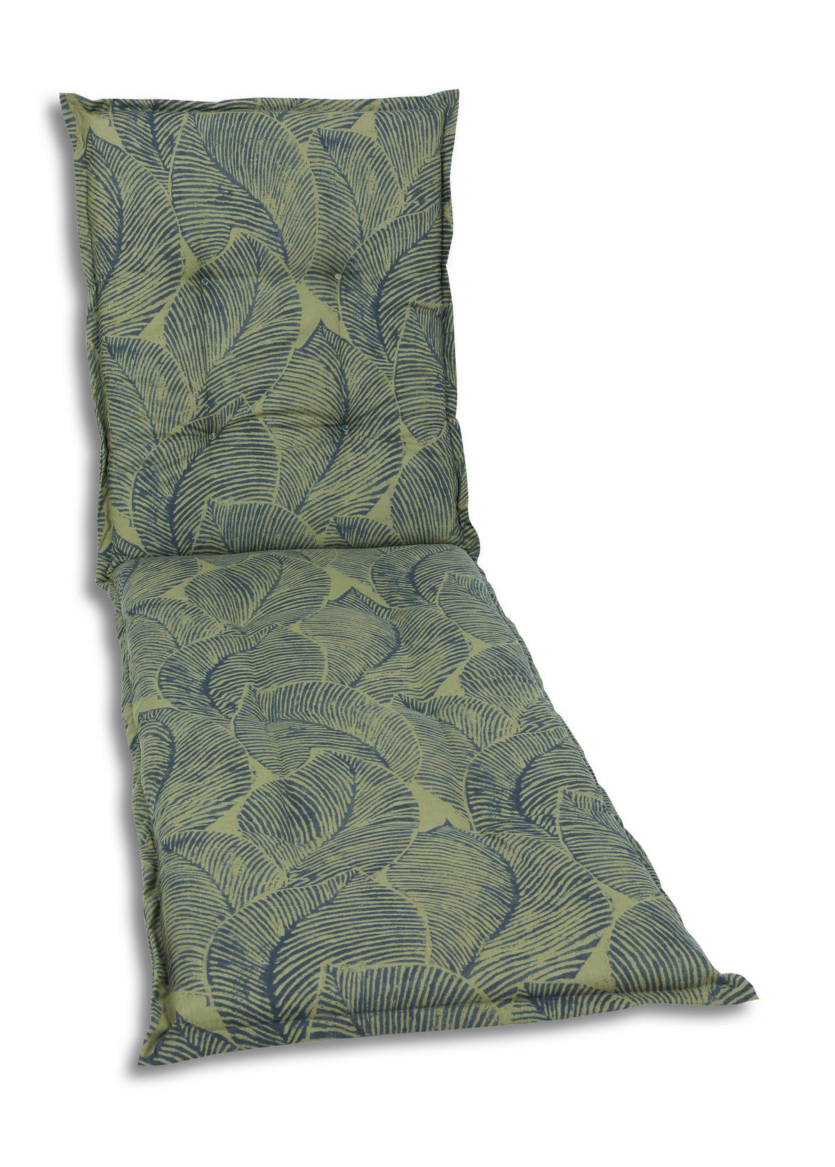 LIEGENAUFLAGE Blätter  - Grün, Basics, Textil (60/7/190cm)