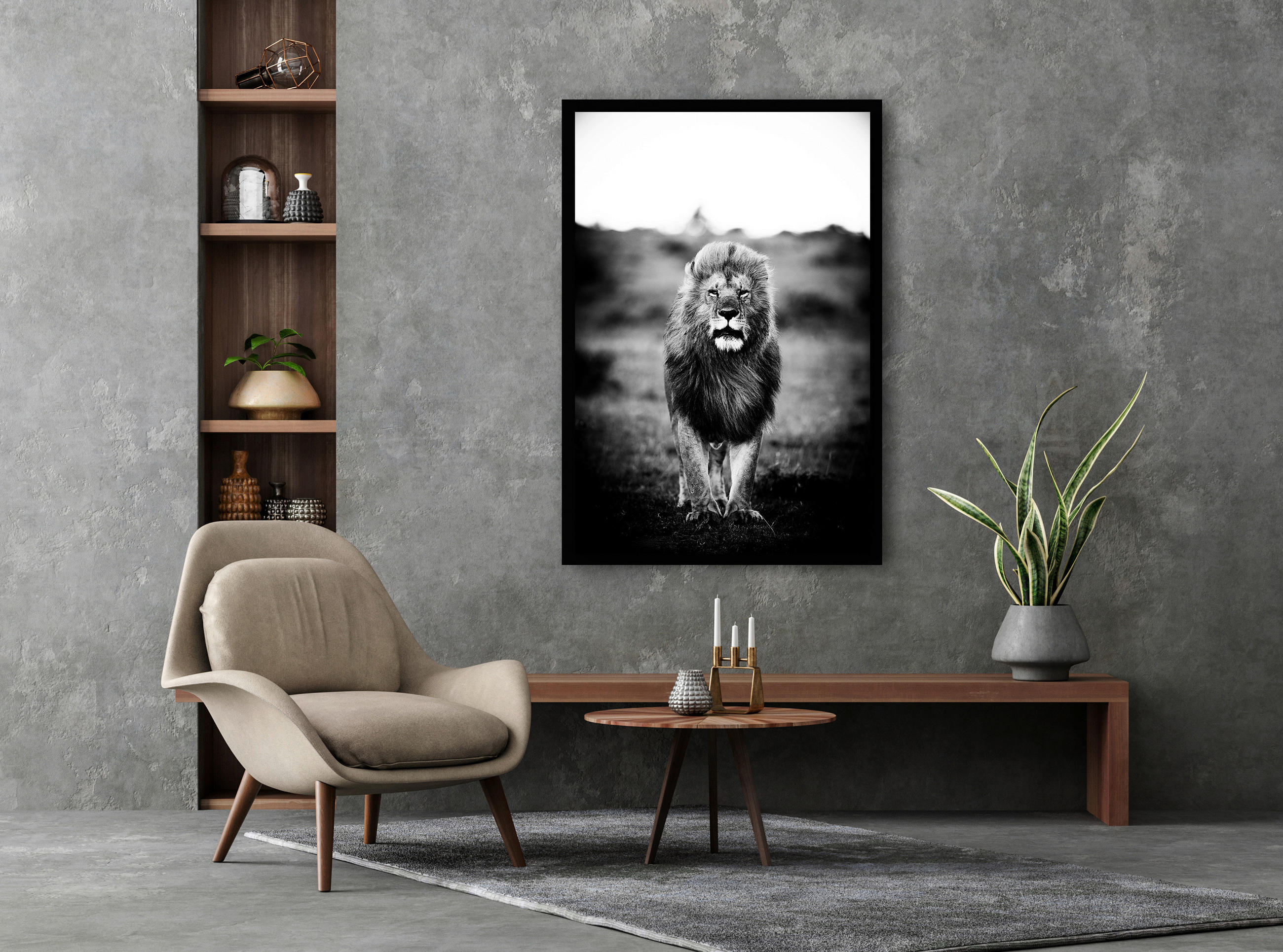 BILD 90/135 cm  - Schwarz/Weiß, Design, Holz/Kunststoff (90/135cm)