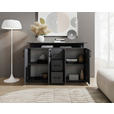 SIDEBOARD  in 139/90/34 cm  - Anthrazit/Schwarz, KONVENTIONELL, Holzwerkstoff/Kunststoff (139/90/34cm) - Carryhome