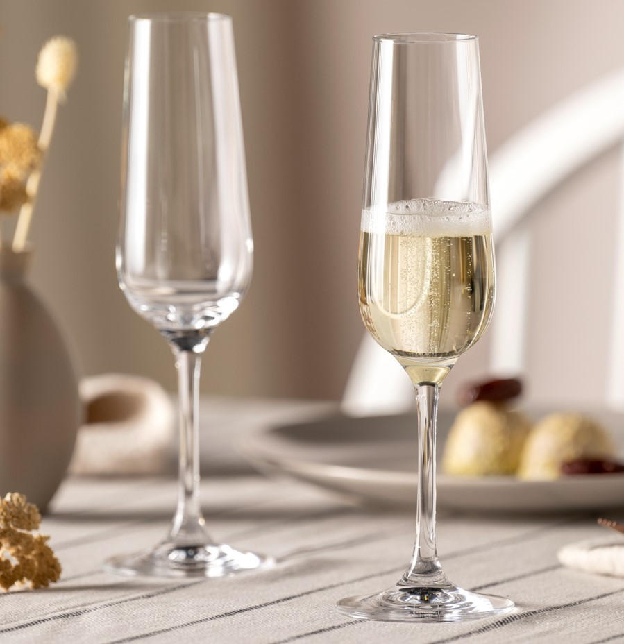 Sektglas-Set Tivoli  6-teilig  - Klar, Basics, Glas (7/23cm) - Leonardo