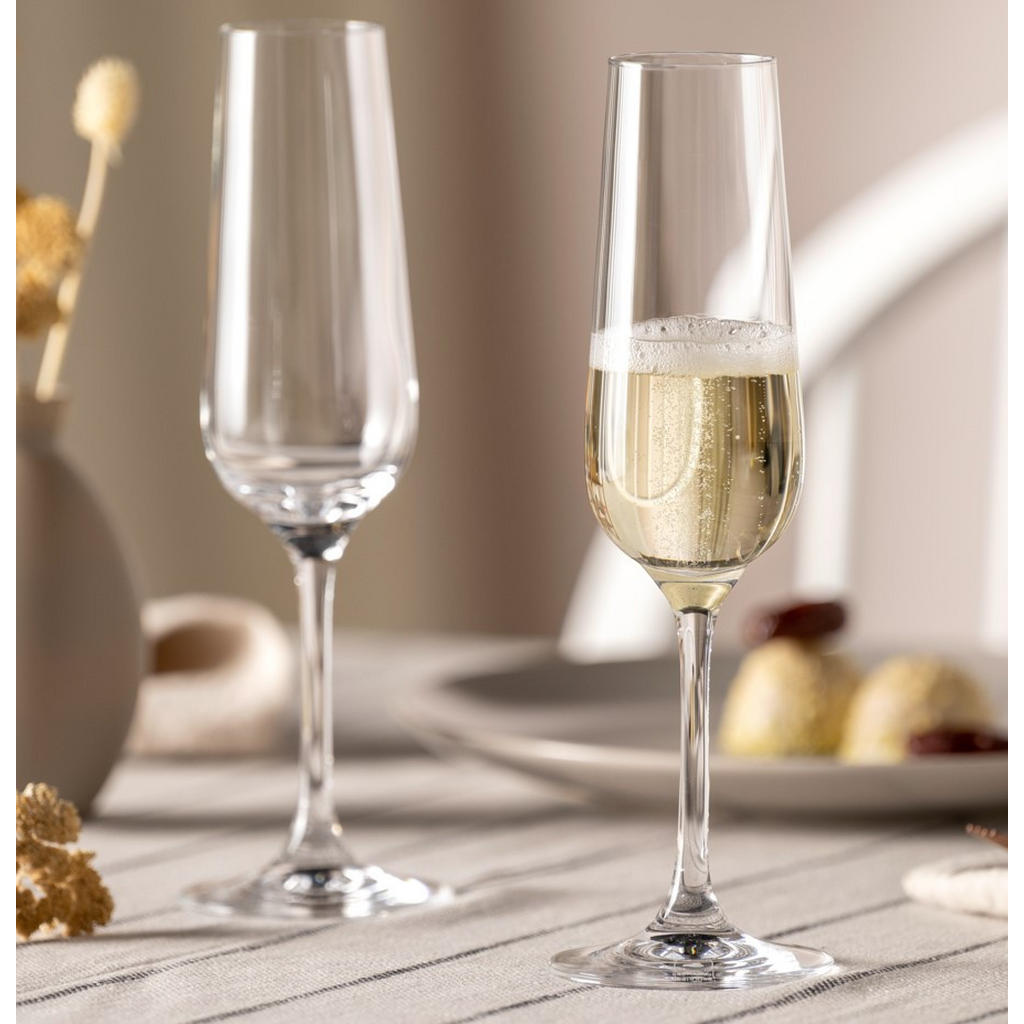 Thumbnail - Leonardo Sektglas-Set Tivoli, Klar, Glas, 6-teilig, 220 ml, 23 cm, Essen & Trinken, Gläser, Gläser-Sets