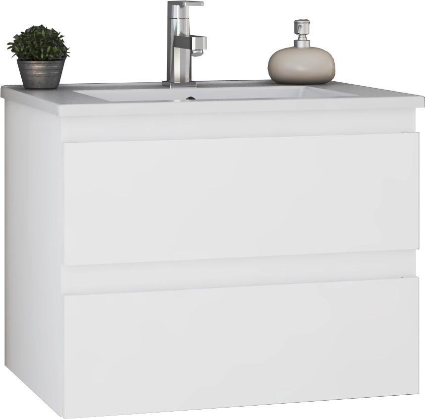 ELEMENT S UMIVAONIKOM  bijela  - bijela, Moderno, drvni materijal/keramika (65/53/45cm)