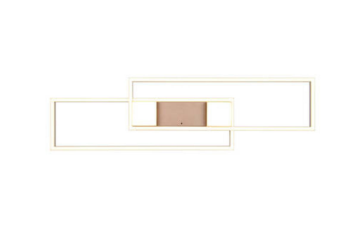 LED-TAKLAMPA Albany 100/28/8 cm  - brun/grå, Design, metall (100/28/8cm) - Trio Leuchten