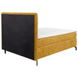 BOXSPRINGBETT 140/200 cm  in Currygelb  - Currygelb/Schwarz, Design, Textil/Metall (140/200cm) - Esposa