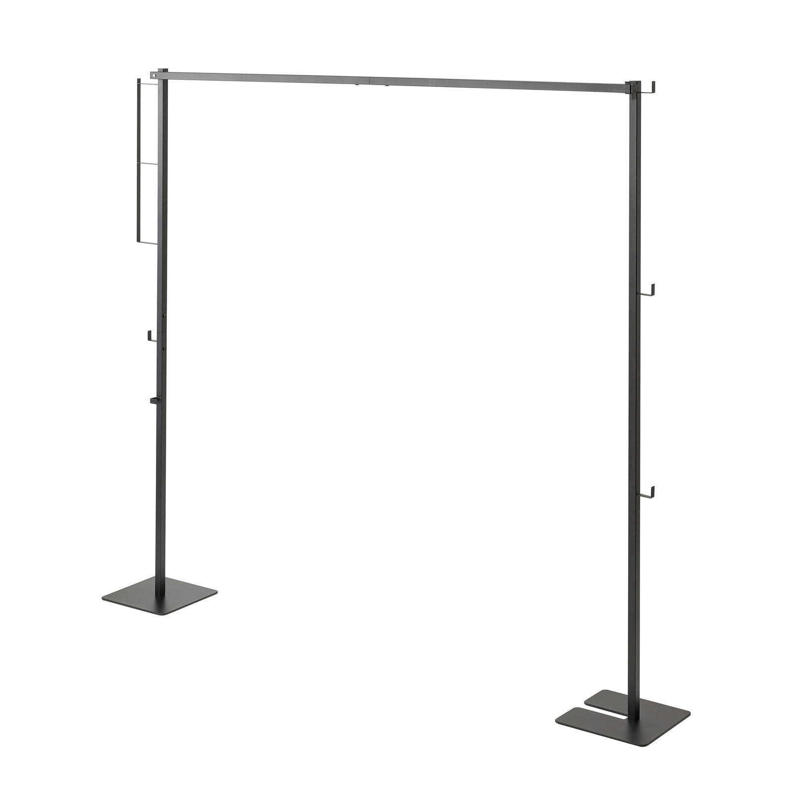 KLEIDERSTÄNDER Schwarz   - Schwarz, Basics, Metall (175/25/160cm)