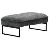 HOCKERBANK in Textil Anthrazit  - Anthrazit, Design, Textil/Metall (108/46/64cm) - Joop!