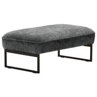 HOCKERBANK in Textil Anthrazit  - Anthrazit, Design, Textil/Metall (108/46/64cm) - Joop!