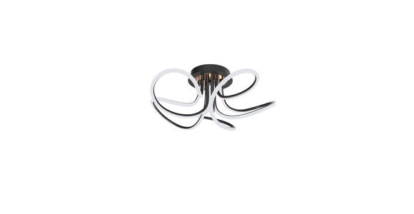 LED-DECKENLEUCHTE 58/22 cm   - Silberfarben, Trend, Kunststoff/Metall (58/22cm) - Novel