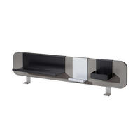 ÍRÓASZTAL KIEGÉSZÍTŐ ELEM 81/16/2,2 cm  - palaszürke, Konventionell, faalapú anyag/fém (81/16/2,2cm) - Paidi