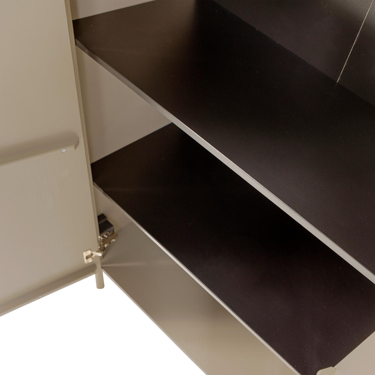 SCHUHSCHRANK Gunnar  in 85/135/39 cm  - Schlammfarben/Schwarz, Design, Holz/Metall (85/135/39cm) - Livetastic