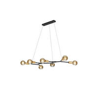 HÄNGELEUCHTE 91/45/150 cm  - Schwarz/Bronzefarben, LIFESTYLE, Metall (91/45/150cm) - Trio Leuchten