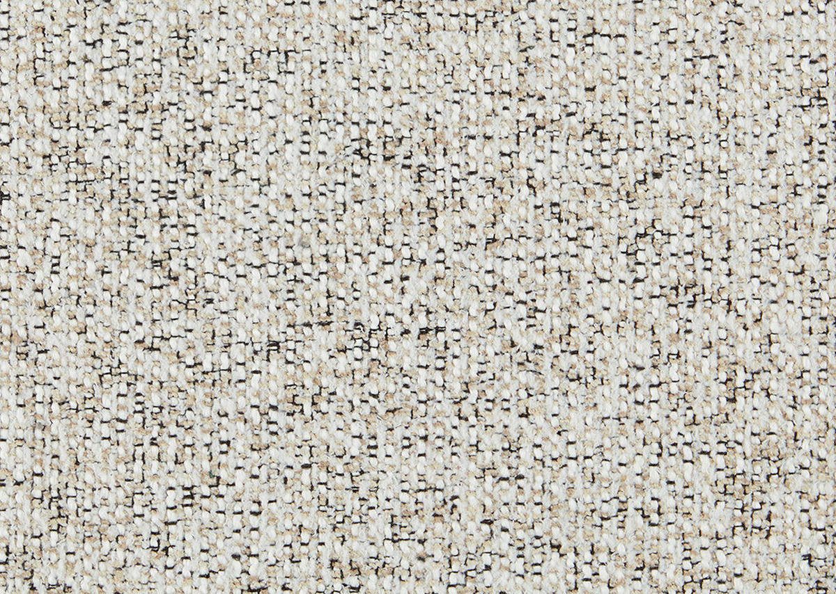 ECKSOFA in Struktur Creme  284/205 cm  - Creme/Schwarz, Design, Kunststoff/Textil (284/205cm) - Xora