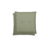 GARTENSITZKISSEN 2-er Set Uni  - Hellgrün, Basics, Textil (50/7/50cm)