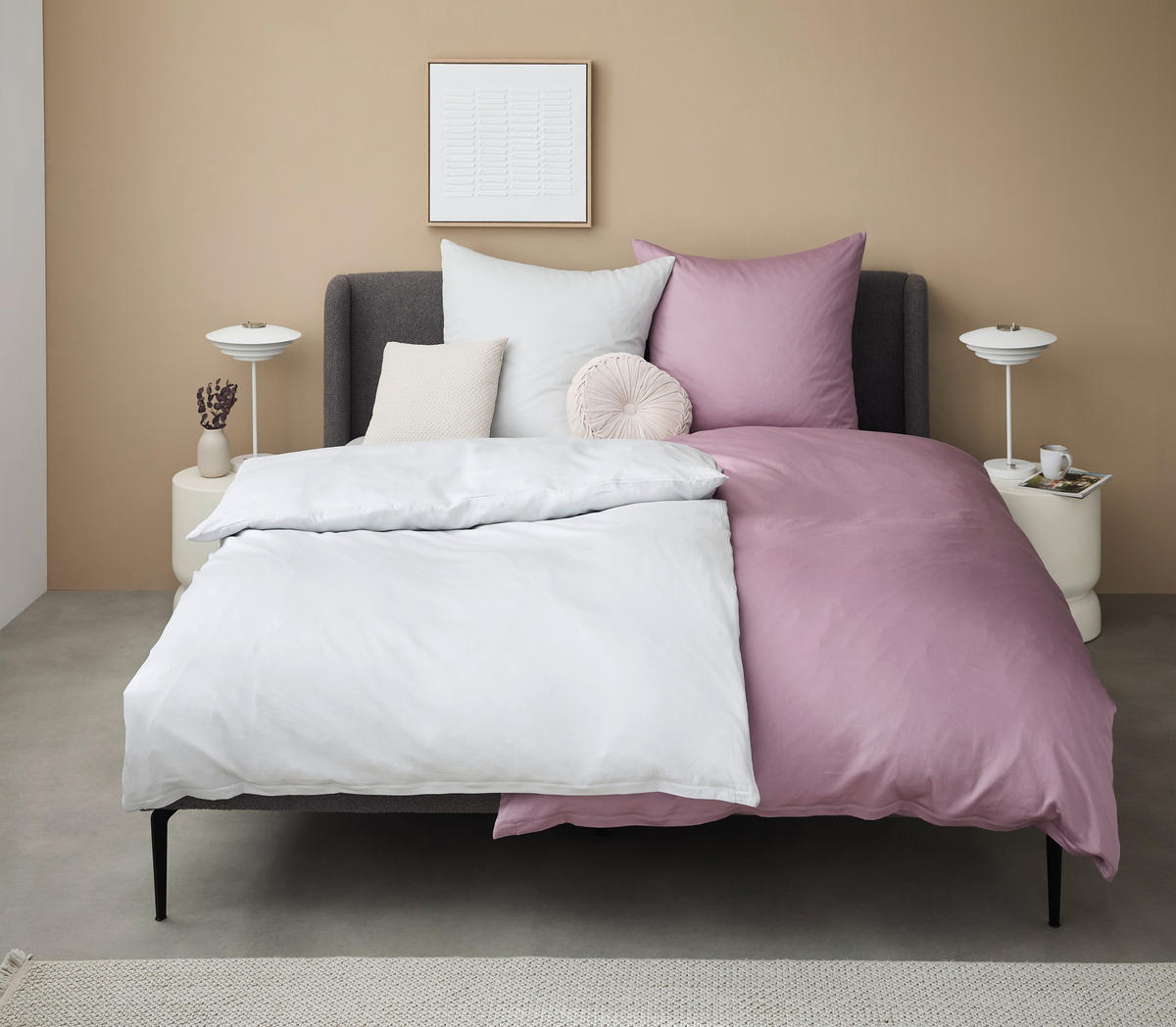 BETTWÄSCHE Segesta Satin 135/200 cm  - Lila, MODERN, Textil (135/200cm) - Novel