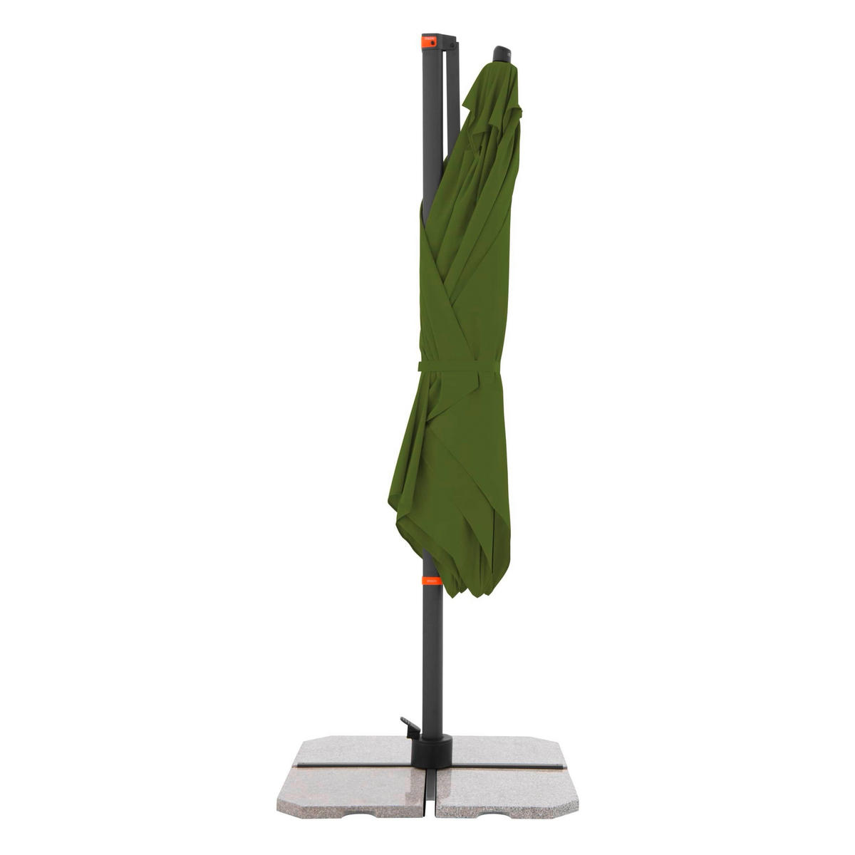 AMPELSCHIRM 300x240 cm  - Anthrazit/Grün, Basics, Textil/Metall (320/240cm) - Doppler
