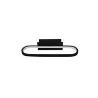 BADEZIMMER-WANDLEUCHTE - Schwarz, Basics, Metall (40/14,8/7,5cm) - Trio Leuchten