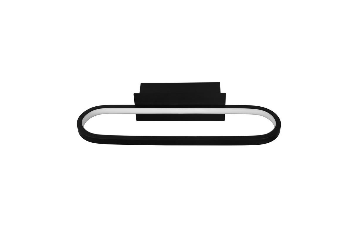 BADEZIMMER-WANDLEUCHTE - Schwarz, Basics, Metall (40/14,8/7,5cm) - Trio Leuchten