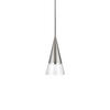 HÄNGELEUCHTE 15/50/233 cm  - Klar/Nickelfarben, KONVENTIONELL, Glas/Metall (15/50/233cm) - Ideal Lux