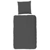 BETTWÄSCHE Uni Anthracite Renforcé 135/200 cm  - Anthrazit, Basics, Textil (135/200cm)