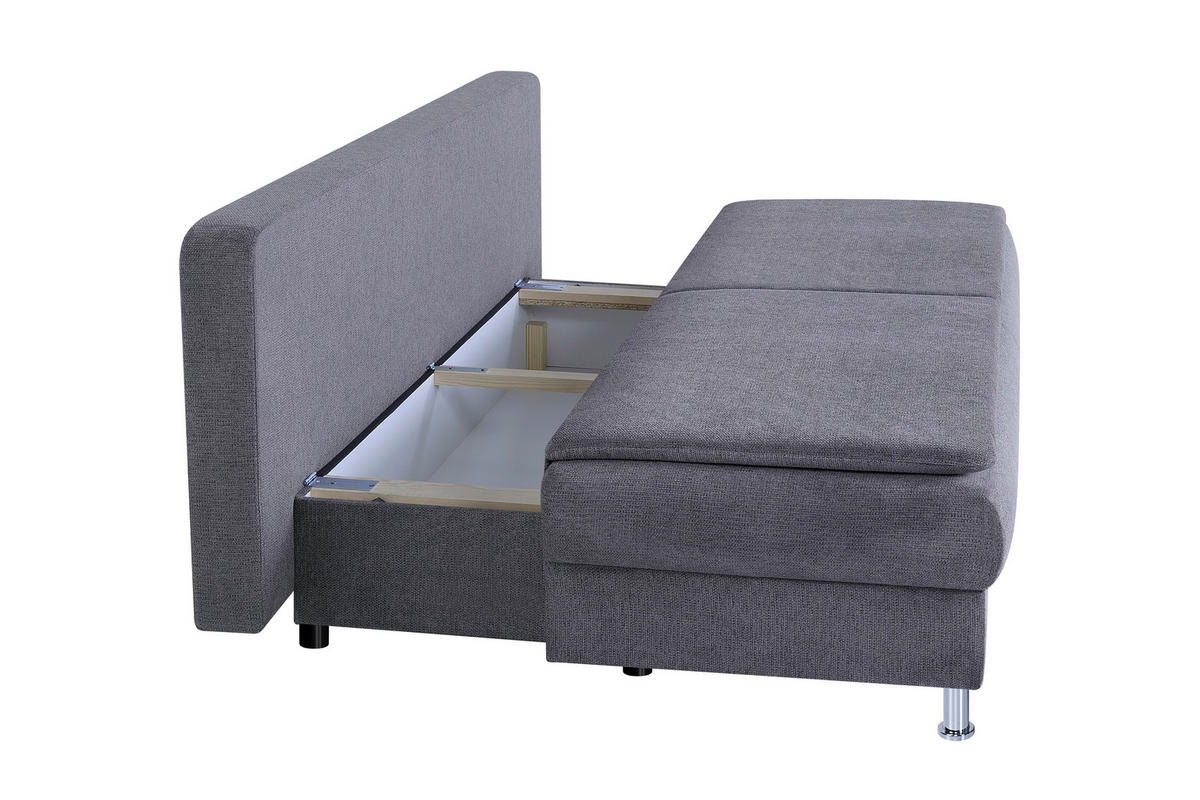 TROSJED NA RAZVLAČENJE tekstil  sivo-smeđa    - sivo-smeđa/boje kroma, Design, tekstil/plastika (200/92/90cm) - P & B