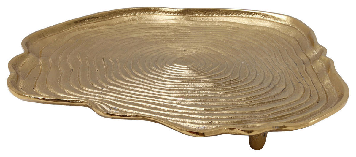 DEKOTABLETT   39,5/39,5/5 cm   - Goldfarben, Trend, Metall (39,5/39,5/5cm) - Kayoom