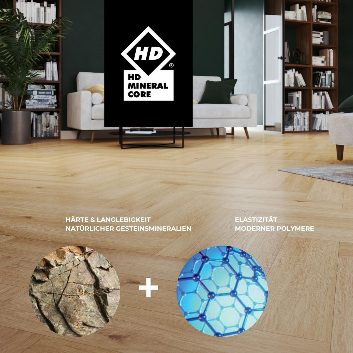VINYLBODEN Chevron Arvada  per  m² - Design, Kunststoff (60/12/0,45cm) - Venda