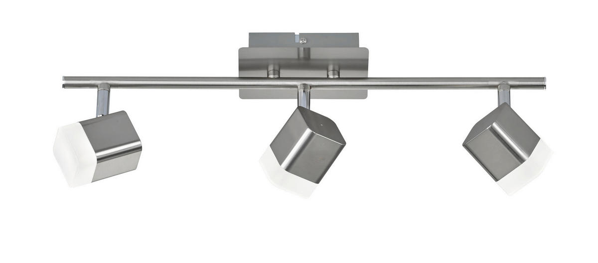 BODOVÉ SVÍTIDLO, 48/14,5/9 cm - bílá/barvy niklu, Basics, kov/plast (48/14,5/9cm)