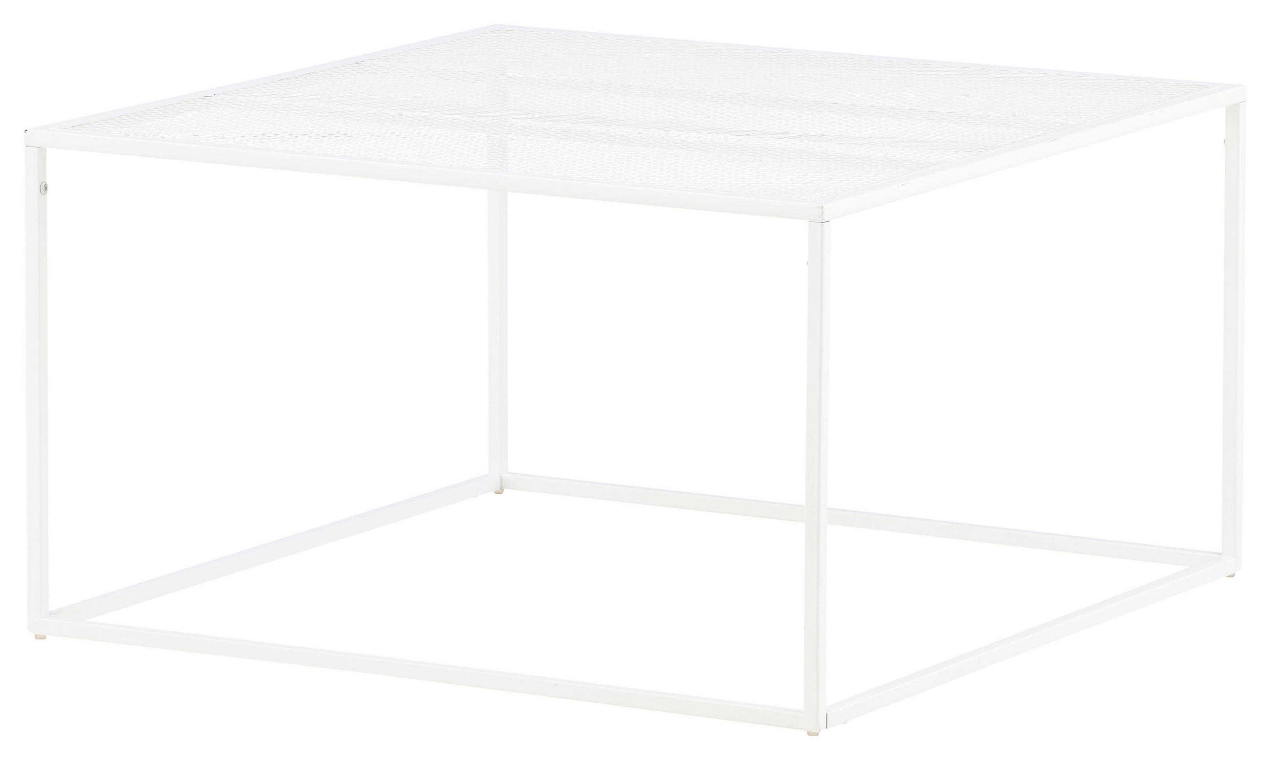 SOFFBORD i metall 80/80/45 cm  - vit, Design, metall (80/80/45cm) - Livetastic