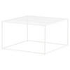 COUCHTISCH 80/80/45 cm quadratisch Weiß  - Weiß, Design, Metall (80/80/45cm) - Livetastic