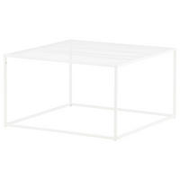 COUCHTISCH 80/80/45 cm quadratisch Weiß  - Weiß, Design, Metall (80/80/45cm) - Livetastic