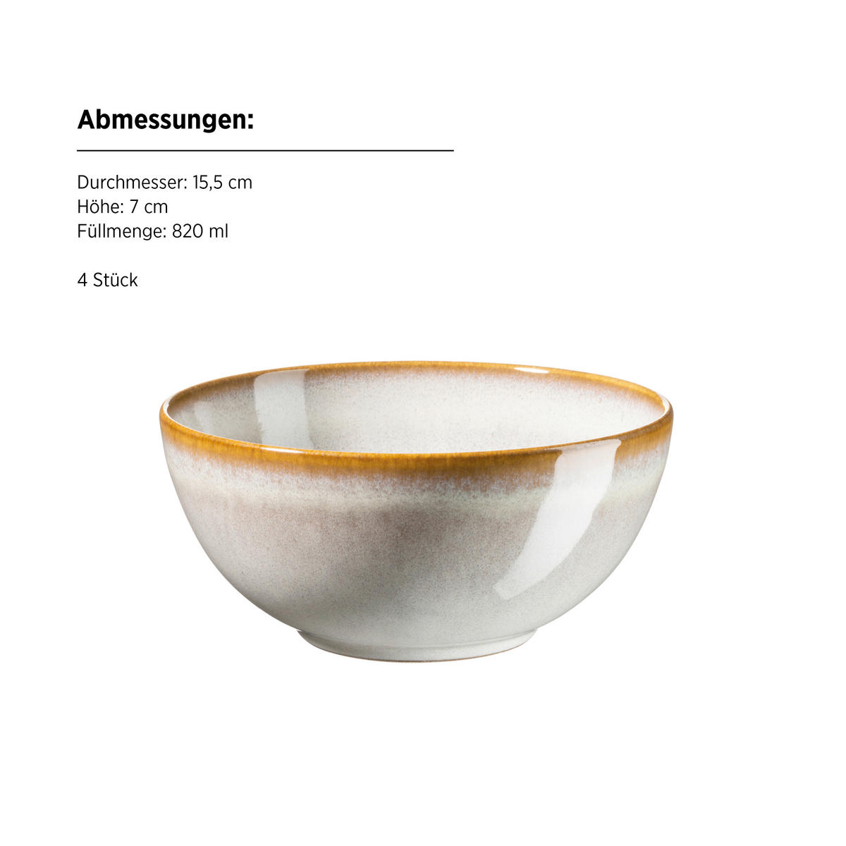 FRÜHSTÜCKSSERVICE Weiß SMOKY'S  - Weiß, Basics, Keramik - Mäser