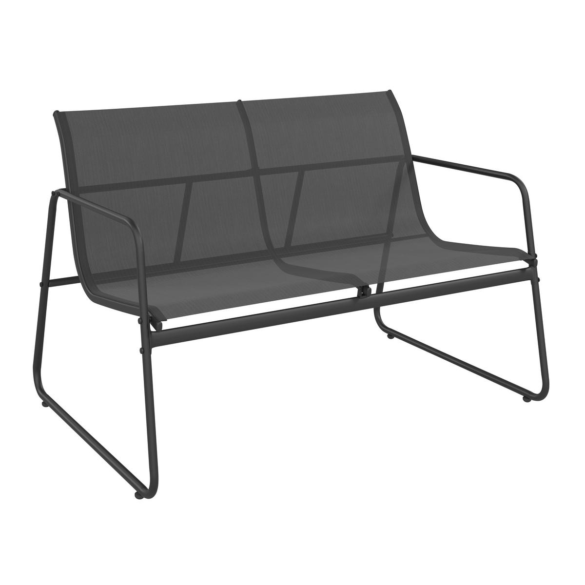 LOUNGEGARNITUR Eisen  - Grau, MODERN, Glas/Textil - Ambia Garden