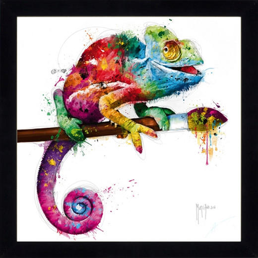 KUNSTDRUCK Patrice Murciano Abstraktes, Tiere POP EVOLUTION  - Multicolor/Schwarz, Basics, Papier/Holzwerkstoff (36/36cm)