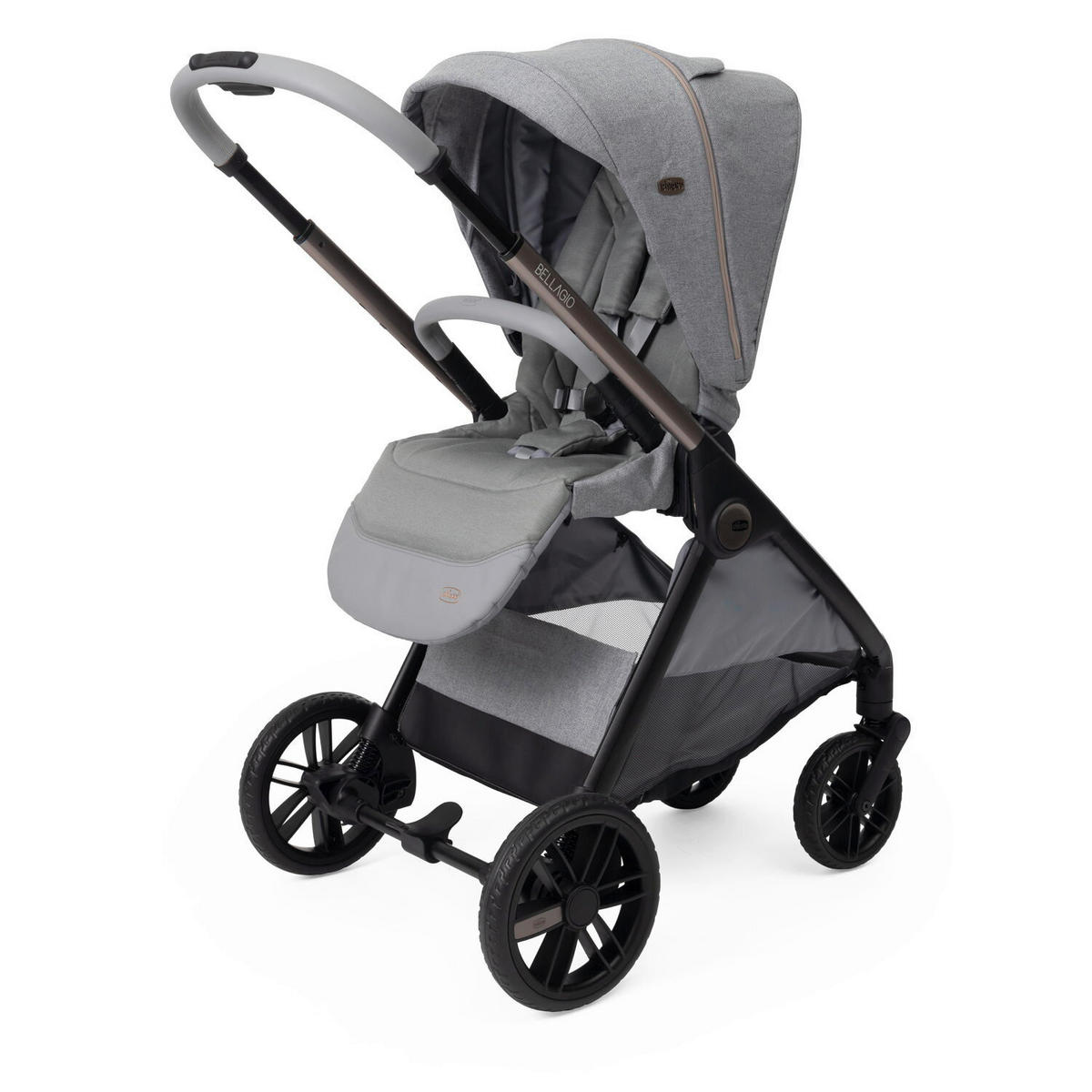 KINDERWAGEN  Bellagio  Lunar Rock  - Grau, Basics, Metall (55/82/97-106cm) - Chicco