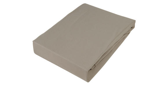 BOXSPRING-SPANNLEINTUCH Jersey - Taupe, KONVENTIONELL, Textil (140cm) - Novel
