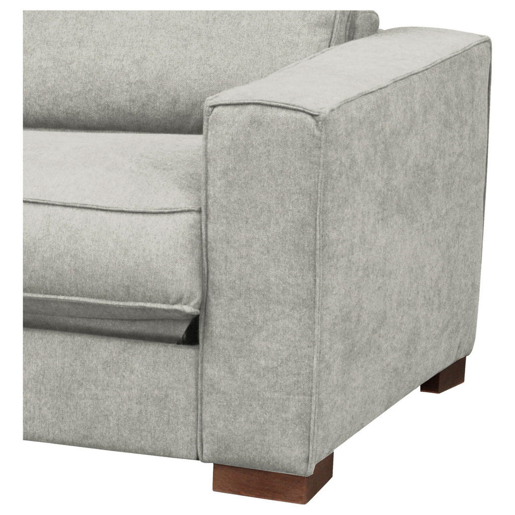 Thumbnail - Mid.you Schlafsofa, Hellgrau, Textil, Buche, 3-Sitzer, 203x85x99 cm, Made in EU, Lederauswahl, Stoffauswahl, Bettfunktio...