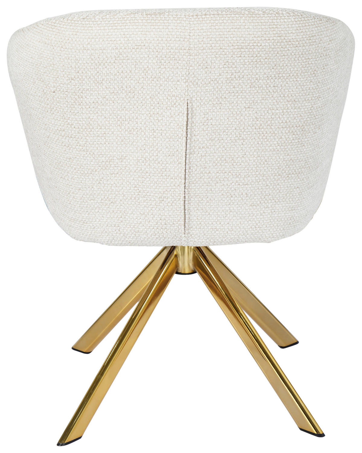 ARMLEHNSTUHL  Sitzfläche 360° drehbar Mikrofaser  Goldfarben, Beige  - Beige/Goldfarben, Design, Textil/Metall (65,5/82/61,5cm) - Hom`in