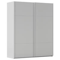 SCHWEBETÜRENSCHRANK 181/223/68 cm 2-türig Grau  - Grau, KONVENTIONELL, Holzwerkstoff/Metall (181/223/68cm) - Novel