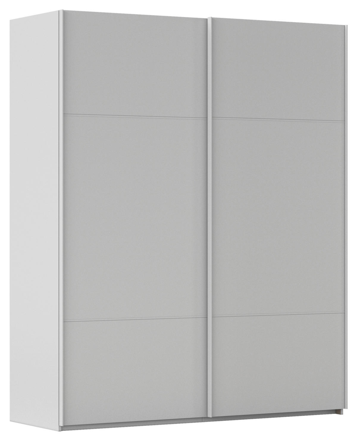 SCHWEBETÜRENSCHRANK 181/223/68 cm 2-türig Grau  - Grau, KONVENTIONELL, Holzwerkstoff/Metall (181/223/68cm) - Novel