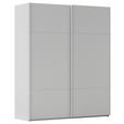 SCHWEBETÜRENSCHRANK  in Grau  - Grau, KONVENTIONELL, Holzwerkstoff/Metall (181/223/68cm) - Novel