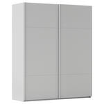 SCHWEBETÜRENSCHRANK  in Grau  - Grau, KONVENTIONELL, Holzwerkstoff/Metall (181/223/68cm) - Novel