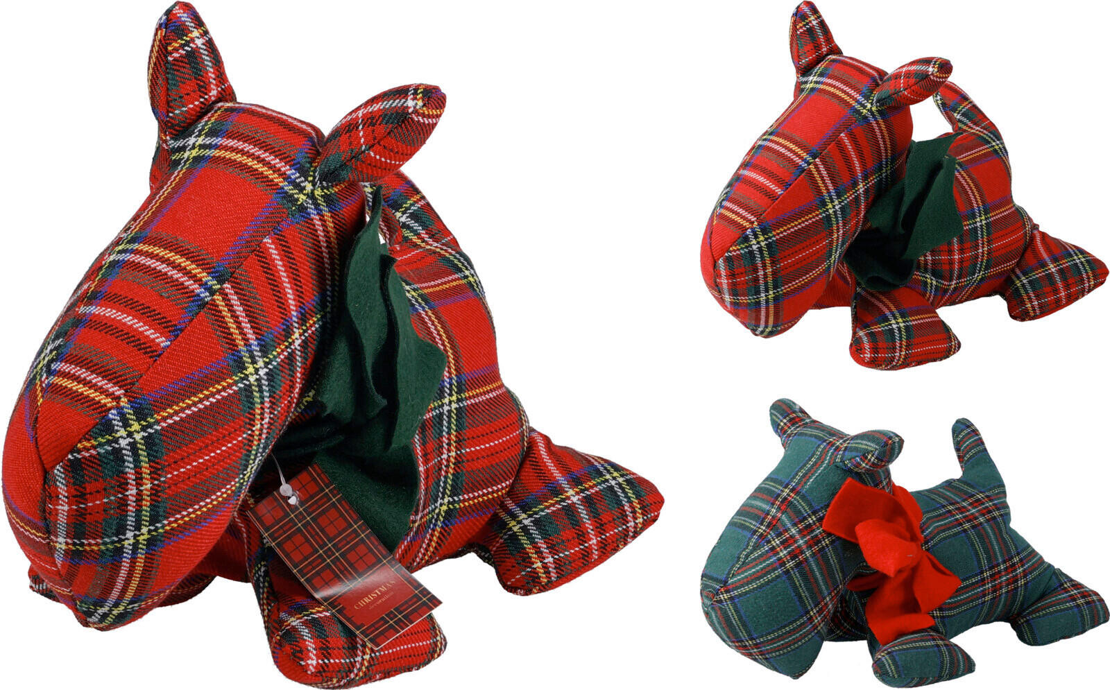 AJTÓÜTKÖZŐ - piros/zöld, Basics, textil (24cm)
